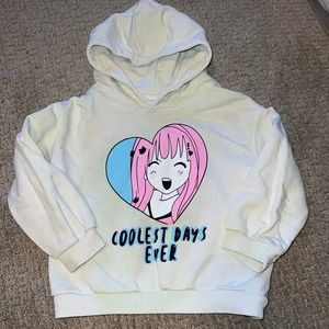 Zara Coolest Days Ever Tie-Dye Anime Hoodie Sweatshirt 3-4